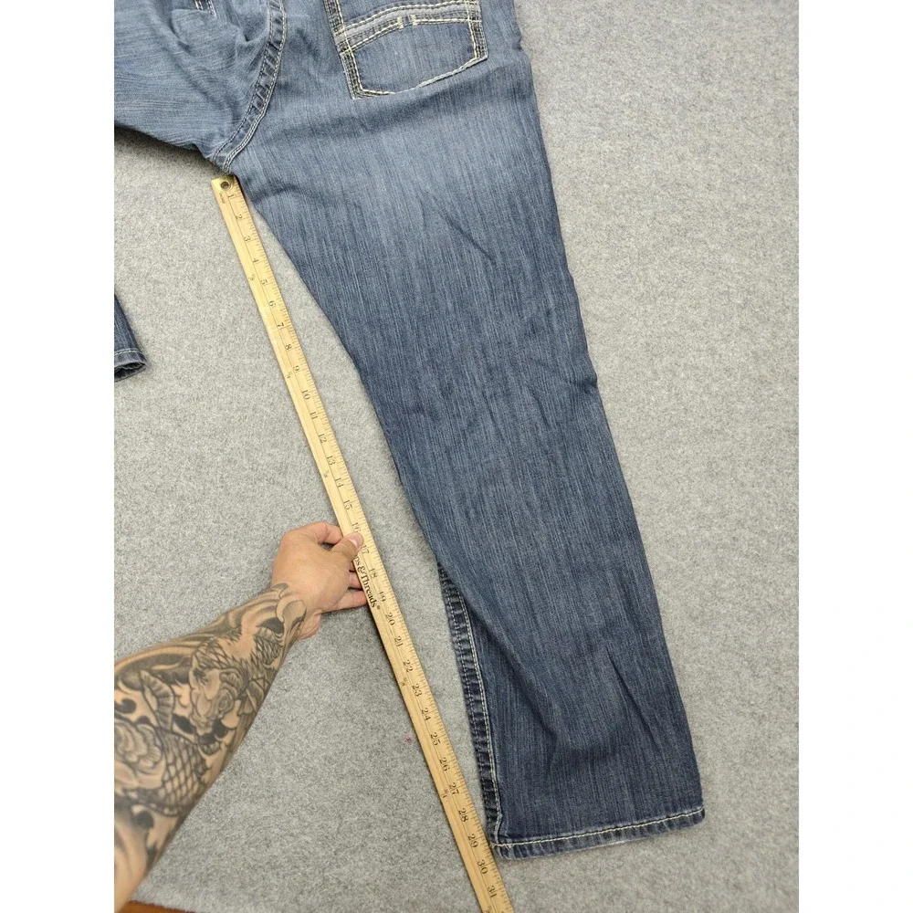 Ariat FR M5 Straight Leg Jeans Mens 40x32 Blue Medium Wash FR Stretch Denim